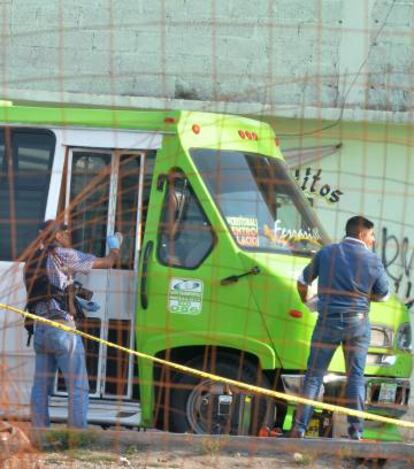 Autobús tiroteado en Ecatepec
