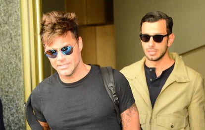 Ricky Martin, con su pareja, en Roma.