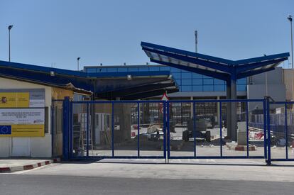 Aduana cerrada del Tarajal en Ceuta (España), el pasado día 7.