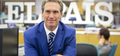 Dov Seidman posa en la redacción de EL PAÍS tras participar en un coloquio organizado por la Escuela del Talento de ‘Cinco Días’.