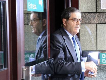 Mario Fernández sale de los juzgados de Bilbao tras prestar declaración