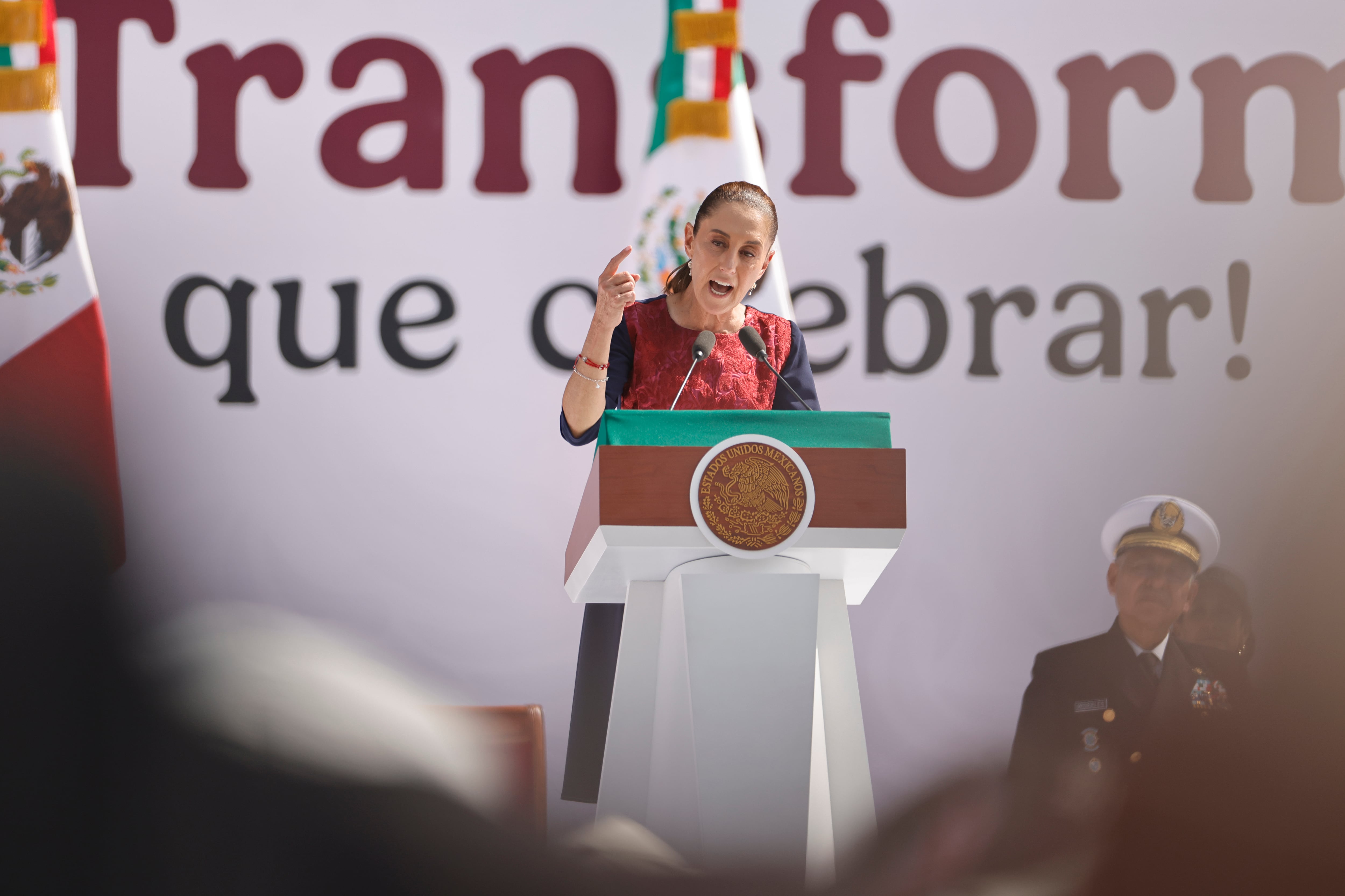 Sheinbaum festeja 7 años de la 4T, en imágenes