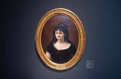 Retrato de Emilia Pardo Bazán incluido en la exposición que la Biblioteca Nacional acogió sobre la escritora en junio de 2007.