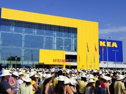 Obertura de la botiga d'Ikea a Alfafar (València), el juny del 2014.