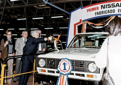 Primer Nissan Patrol fabricado en Barcelona en 1983. El lanzamiento de este vehículo marcó el inicio del "boom" de los todoterrenos.