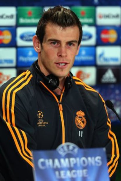 Gareth Bale, durante la rueda de prensa