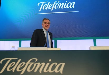 C&eacute;sar Alierta, presidente de Telef&oacute;nica. 