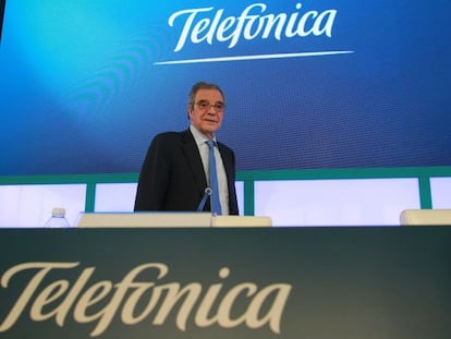 C&eacute;sar Alierta, presidente de Telef&oacute;nica. 