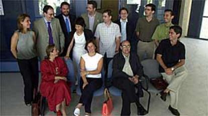 Asistentes a la reunin de Asociaciones de Antiguos Alumnos del Institut Joan Llus Vives.