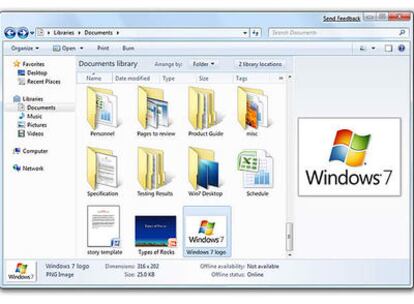 Primeros pantallazos. Microsoft ha ofrecido en su Conferencia de Desarrolladores las primeras imágenes de Windows 7.