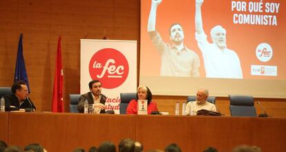 Presentaci&oacute;n del libro con Garz&oacute;n y Anguita.