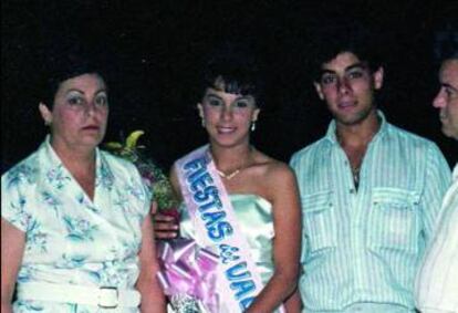 Ganadora del concurso Fiestas del Valle, en los setenta.