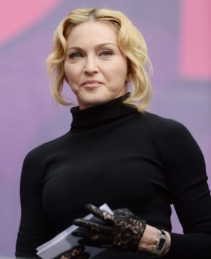 La cantante Madonna, durante el concierto Charity For Change.