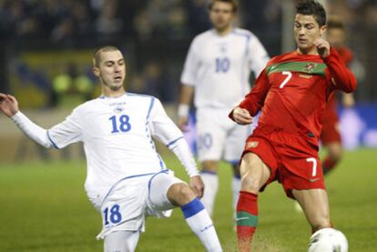 Cristiano Ronaldo ve frenada su internada por Medunjanin.