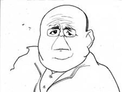 Manuel Vázquez Montalbán (1939-2003) visto por Loredano.