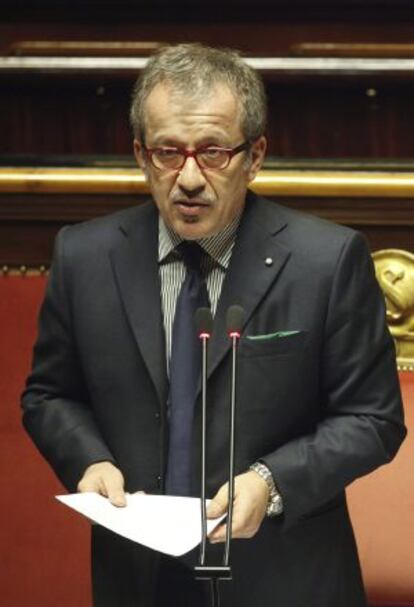 El ministro del Interior de Italia, Roberto Maroni.