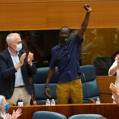 DVD1058 (18/06/2021) Debate de investidura en la Asamblea en Madrid. El diputado de Unidas Podemos Mbayé, tras las alusiones de Rocío Monaterio ANDREA COMAS