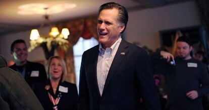 Mitt Romney en un acto electoral en Zanesville (Ohio).