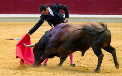 Jos&eacute; Mar&iacute;a Manzanares durante una corrida en Logro&ntilde;o.
 