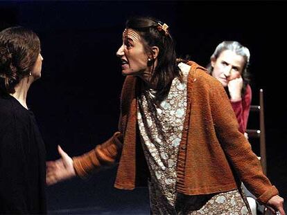 Ensayo de 'Albertina en cinco tiempos' que se presentará en Cádiz el próximo lunes y martes.