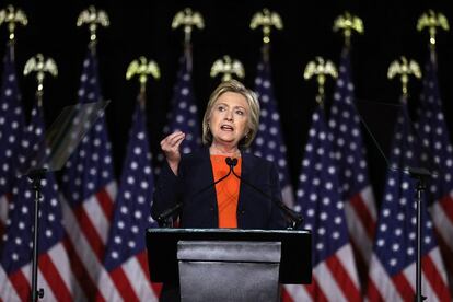 Clinton, este miércoles en San Diego, California.