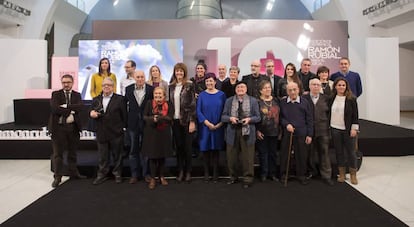 Imagen de los premiados en la última edición Ramón Rubial