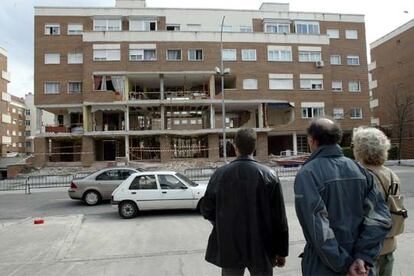 El edificio de la calle de Carmen Martín Gaite, en Leganés, donde se suicidaron los terrroristas.