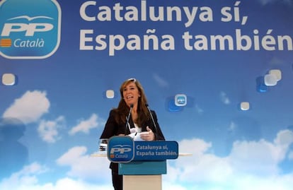 La candidata del PPC a la presidencia de la Generalitat, Alicia Sánchez-Camacho, valora los resultados de su partido.