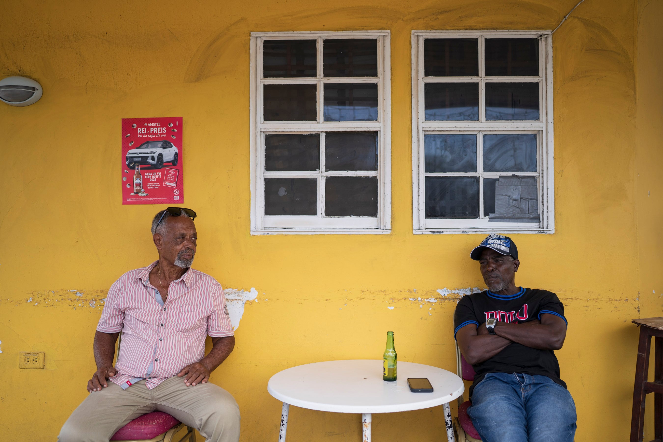 Anthon Manuel y Wendell Silvane, taxistas turísticos.