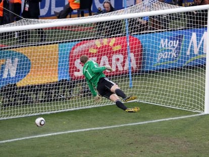 Gol fantasma de Inglaterra a Alemania en el Mundial de Sudáfrica
