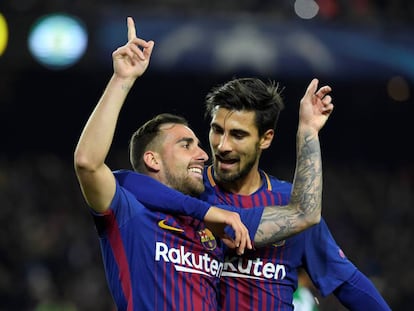 Alcácer y André Gomes, en una imagen de archivo. 