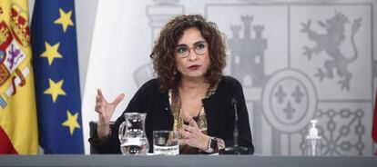 La ministra de Hacienda, María Jesús Montero.