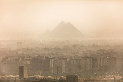 Las pirámides de Giza en El Cairo, Egipto, el 24 de septiembre de 2017.