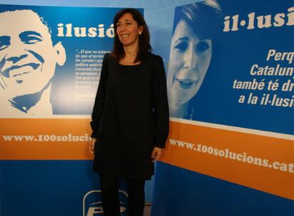 La candidata del PP presenta su campaña anticrisis