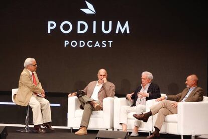 Presentaci&oacute;n de Podium Podcast.