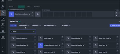 Estilos de música en SteelSeries Sonar