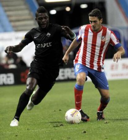 Koke, durante el partido ante el Académica.