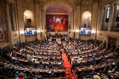 Una imagen del interior del Capitolio Nacional, sede del Congreso de la República