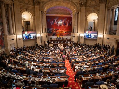 Una imagen del interior del Capitolio Nacional, sede del Congreso de la República