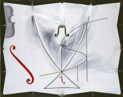 'Cola de golondrina y violonchelos. Serie de las catástrofes', última obra catalogada de Dalí.