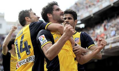 Raúl García celebra el 0 a 1