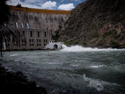 La central hidroeléctrica de la presa La Boquilla, en Chihuahua, en septiembre de 2020.