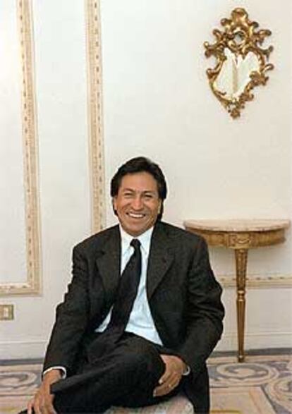 Alejandro Toledo, durante una visita a España en junio de 2000.