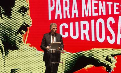 El director del 'Washington Post', Martin Baron, durante la entrega de los premios Gabo 2016.