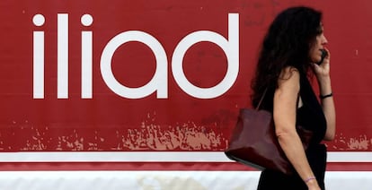 Logotipo de Iliad uno de los postores del subasta 5G italiana.