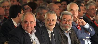 Pastrana, Gri&ntilde;&aacute;n, C&aacute;ndido M&eacute;ndez y Carbonero, en el 10&ordm; congreso de UGT.