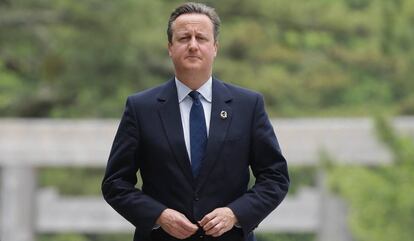El primer ministro británico, David Cameron, este jueves en Japón.