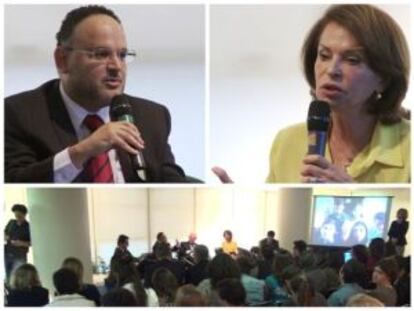 Debate no Rio de Janeiro entre o ministro da Educação, José Henrique Paim, e a responsável pelo programa de educação do candidato Aécio Neves, Maria Helena Guimarães de Castro. (21/10/2014)