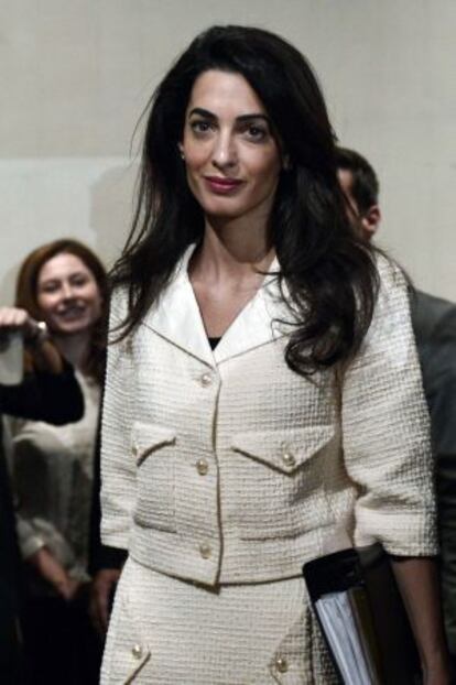 Amal Clooney, el pasado mes de octubre.