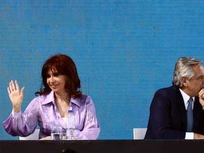 La vicepresidenta Cristina Kirchner y Alberto Fernández, en noviembre de 2021.